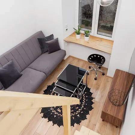 Dark Wave Loft With Mezzanine - For 3 - City Center * Krakow
